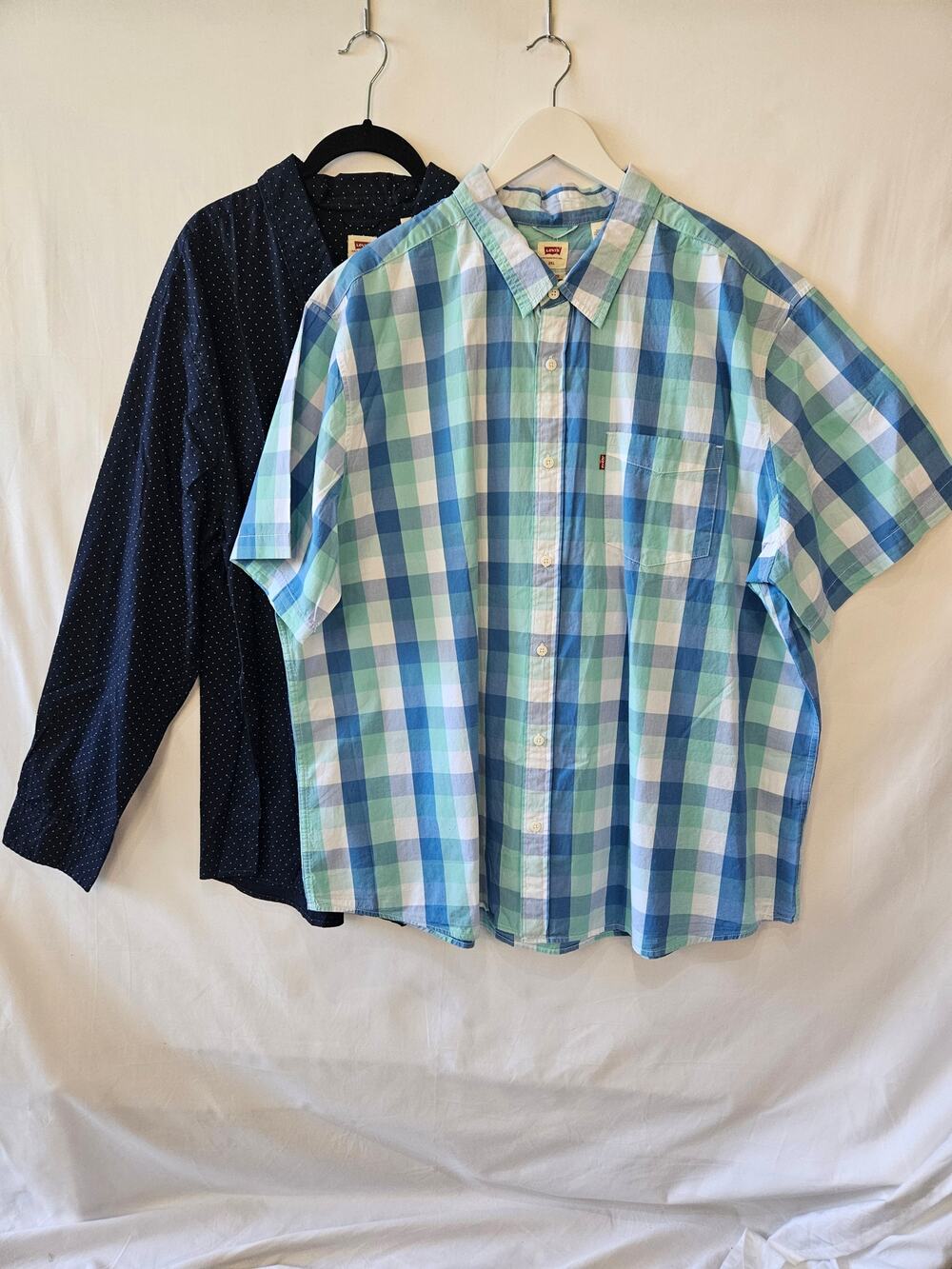 Levi's Shirt Bundle Button Up Blue Green 3XL